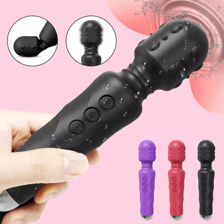 Varita Mágica AV Potente Para Mujer Estimulador De Punto G Y Clítoris Dildo Juguetes Sexuales Para Adultos Parejas Masturbador Masajeador Silicone 160G - 1