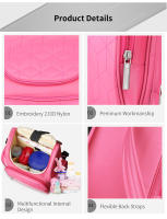 Bolso De Diaper Multifuncional Para Bebé Insular Elegante Bolsa De Camarón Para Mamá Viaje Cambio Con Carrito De Manos Para Mujer Tamaño Medio - details 15