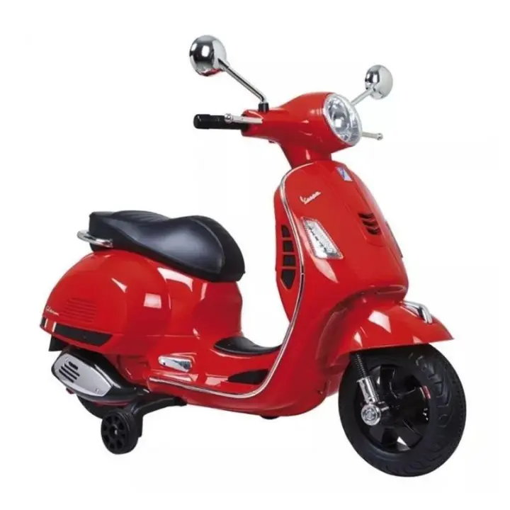 Moto eléctrica de juguete Vespa GR en color rojo 12V - 1