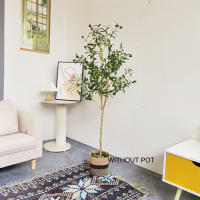Planta Artificial De Olivo De 140CM Con Ramas Y Hojas Reales Tronco Natural Falso De Seda Para Decoración De Interiores Y Oficinas - details 4