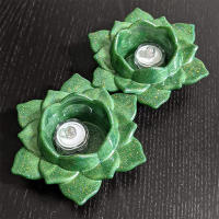 Molde De Silicona Para Resina Epoxy DIY Hoja De Loto Soporte De Vela Adornos De Almacenamiento Hecho De Silicona - details 3