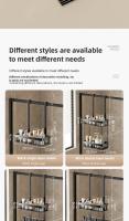 Caddy De Ducha Sin Perforar Organizador De Almacenamiento Para Puerta De Baño Estante De Toalla Para Espacio De Bañarse Conveniente Moderno Y Sencillo - details 12