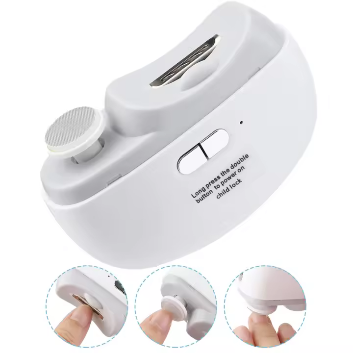 Cortaúñas Eléctrico para niños y adultos, herramientas de manicura, amoladora de uñas, pulidor con - 1