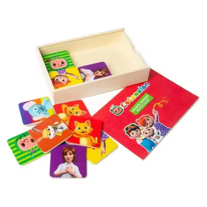 Juego memoria Cocomelon Memory con cartas de madera 96-0006 RMS INTERN - 1