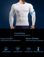 Camiseta De Compresión Con Manga Larga Para Hombres Quick Dry Tops Deportivos Para Gimnasio Running Guardia Contra Arrugas - details 3
