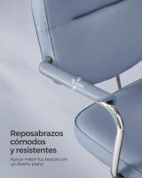 Silla Ergonómica de Escritorio con Reposabrazos Individuales - Silla Giratoria de Oficina con Inclinación y Altura Ajustable, Ideal para Dormitorio u Oficina - details 5
