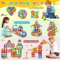 Bloques De Construcción Magnéticos Grandes DIY Juguete De Diseñador Regalos Para Navidad/Halloween/Thanksgiving Edad Recomendada 3-6Años - details 5