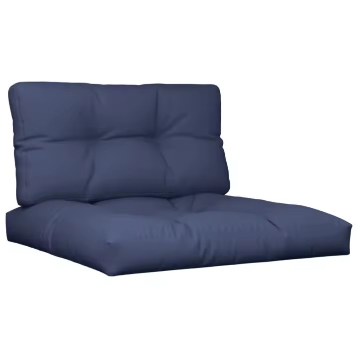 vidaXL Set de cojines para sofá de palets tela 70x40x12 cm 2 uds Cojín Decorativo de Asiento Cojines de muebles de salon - 1
