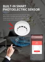 Detector De Fuma ONENUO Tuya WiFi Con Sensor Fotoeletrónico Alarma De Incendio Seguridad Para Casa Y Cocina Compatible Con APP Smart Life - details 4