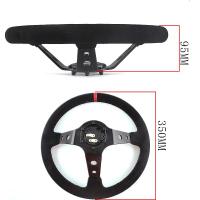 Volante De Carreras Personalizado 14 Pulgadas Universal Modificación Para Coche 350mm De Cuero Táctil Antideslizante - details 1