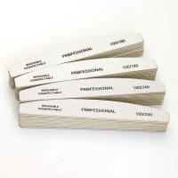 Lote De 10 Piezas Archos De Uñas De Madera Profesionales 100/180/240 Esmerilas Para Manicura Y Pedicura Bufete Doble Cara Grey Boat - details 13