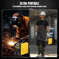 Máquina de soldadura portátil MMA-250, soldador eléctrico de arco inversor, corriente ajustable, MMA Arc MIG TIG Soldador Synergy para Bricolaje en Casa Fuente de Alimentación Batería, Herramienta de Soldadura Eléctrica de Precisión - details 5