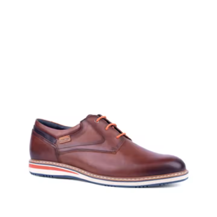 PIKOLINOS ZAPATO ÁVILA M1T-4050 EN PIEL NATURAL, CON CORDONES Y PLANTILLA EXTRAIBLE. - 1