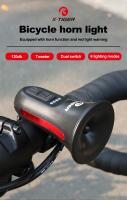 X-TIGER Bocina Eléctrica Para Bicicleta Con Luz Y Silbato Integrados Vida Útil De 6 Horas Adecuada Para Carretera Y Bicicletas De Montaña - details 0