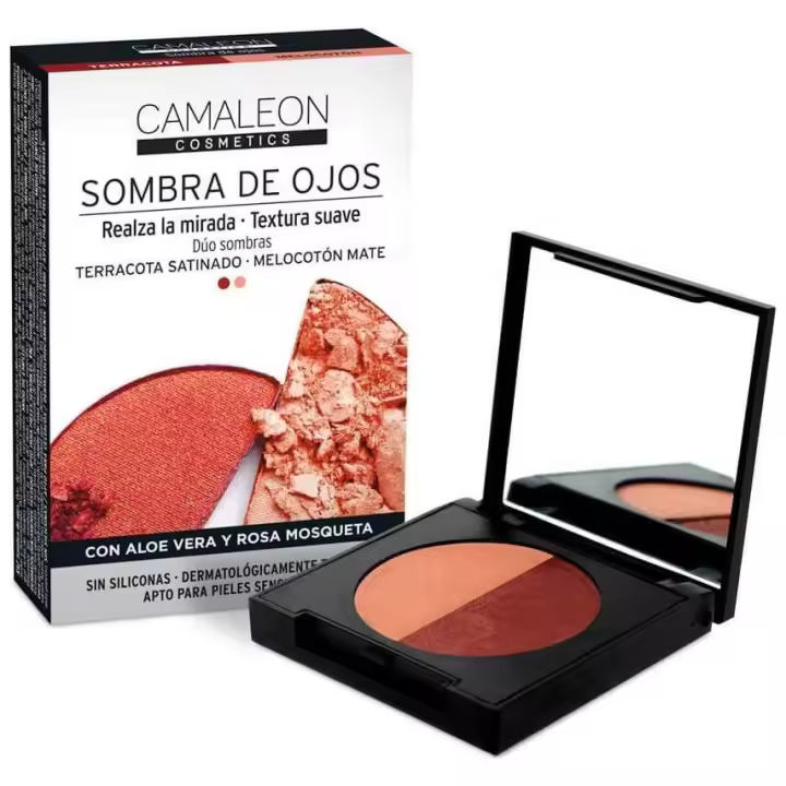 Camaleon Sombras De Ojos Terracota Y Melocotón 2 X 2.3G - 1