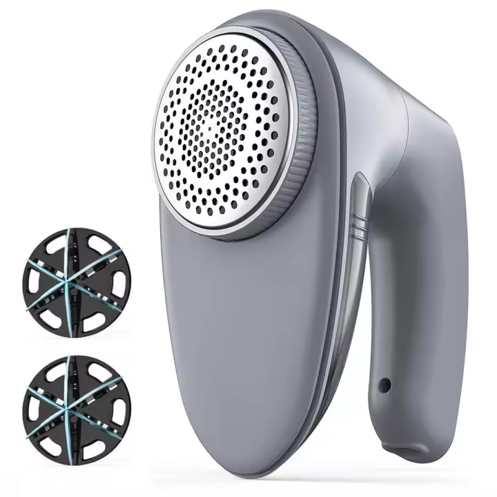 Afeitadora de telas, recargable, para quitar pelusas, para suéteres, ropa, suéteres, muebles, sofás y cachemira. Gris - 1