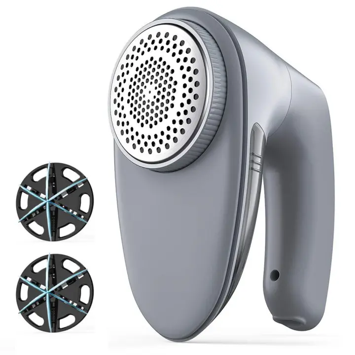 Afeitadora de telas, recargable, para quitar pelusas, para suéteres, ropa, suéteres, muebles, sofás y cachemira. Gris - 1