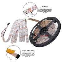 Tira De Luces LED RGB WS2812B SMD5050 30/60 LEDs/m Flexible Decorativa Inteligente Con Dirección Addressable Para Sala De Estar - details 7