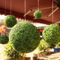 Bola De Grama Artificial De 13cm/18/23/28/36cm Para Decoración De Jardín Exterior Planta Simulada De Plástico Para Propiedades - details 3