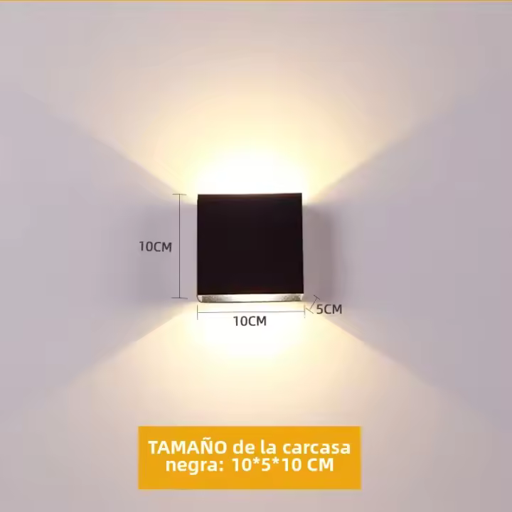 Lámpara De Pared LED 6W Energía Eficaz Iluminación Interior Luz De Aluminio Disponible En Negro Y Blanco Iluminación Contemporánea Para Cocina Dormitorio Estudio Baño - 1