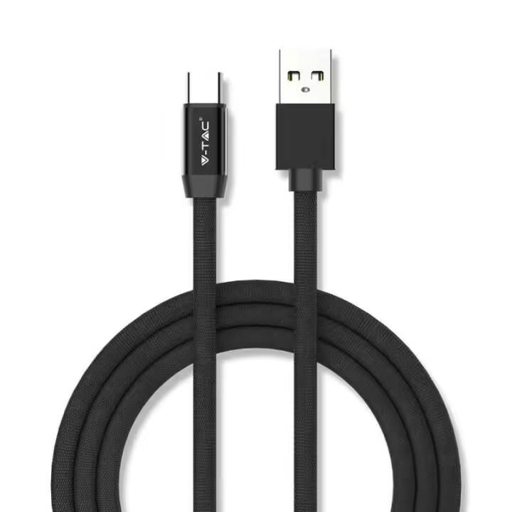 Cable USB 1m. Tipo C Negro Ruby Series VT-5342  V-TAC - 1