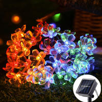 Luces De Cadena Solar De Paloma 100LED/50LED/20LED 8 Modos Exterior Navidad Jardín Fiesta Decoración Luz De Flores De Cerezo - details 5