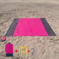 Outdoor Waterproof Picnic Blanket - Foldable Camping & Beach Mat with Storage Pocket, Polyester Plaid Ground Cover - details 12