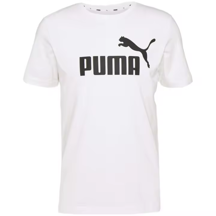 Camiseta de Manga Corta Puma Essential Logo para hombre en color blanco - 1