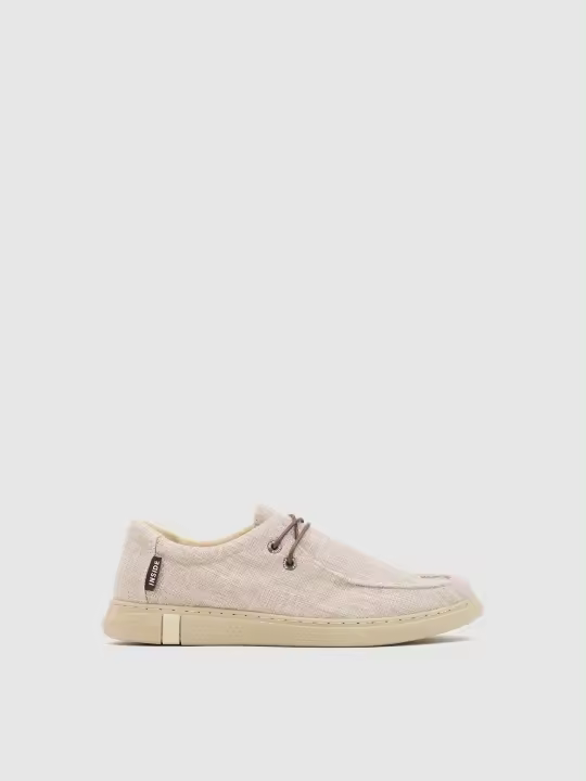 Zapato estilo casual bordón lavada color blanco con suela de goma y elásticos INSIDE - 1