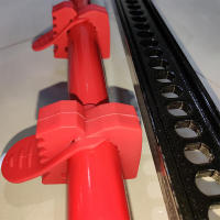 Soporte De Palanca De Goma Para Camiones De Pesca Y Actividades Off-Road 2PCs Soporte De Manija Rápida Para Camiones Y Remolques Diámetro 30-40mm Rojo/ Negro - details 7