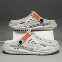 Zapatillas De Invierno Para Hombre Suaves Y Cálidas De Peluche Interior Para Dormitorio Calzado De Algodón EVA Clogs Confortables Tallas 38-45 - details 6
