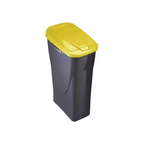 MONDEX Papelera Ecobín 15L con Tapa Amarilla, 31x20x42cm, MONDEX - 77314 Cubo de basura con tapa Accesorios y Recambios Productos Limpieza Papeleras Limpieza - 1