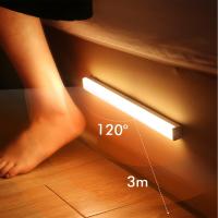 Lámpara LED Recargable Con Sensor De Movimiento PIR Luz Nocturna Para Gabinete De Armario Escaleras Barra Tubo Aisle Detector De Bola - details 9