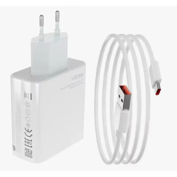 Cargador para Xiaomi Turbo Charge 120W para Xiaomi Mi 12T 11T Pro/Redmi Note 11s/Note 10 Pro/Note 12 Pro+/K50 Ultra/K50 Pro - 1