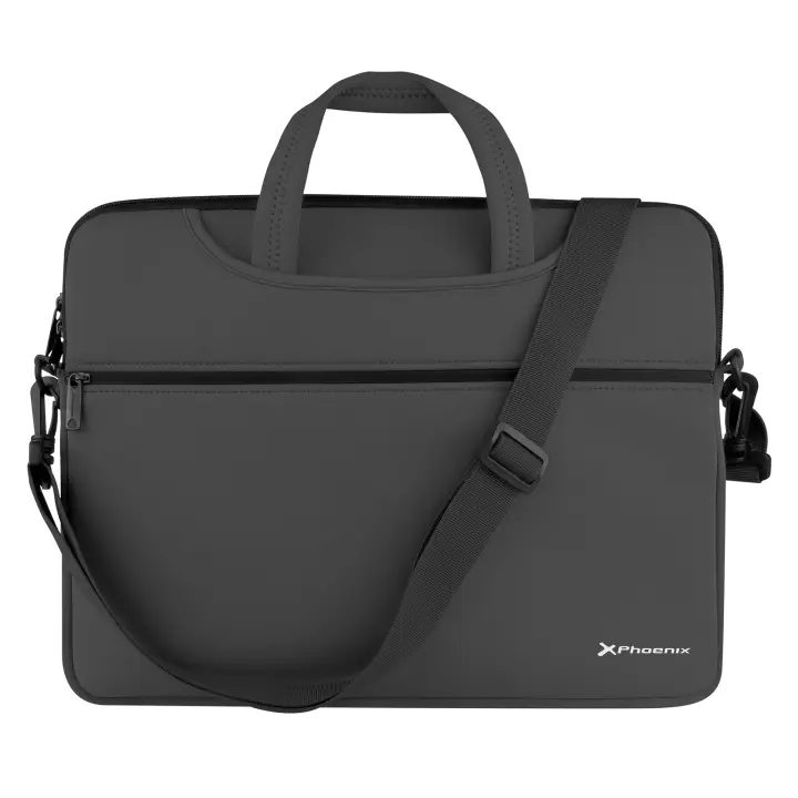 Phoenix Technologies - Funda de Neopreno para Portátil con Asas Ocultables y Doble Cremallera - 1