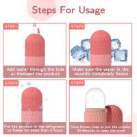 Rodillo De Hielo Para El Rostro 1/3pcs Herramienta De Cuidado De La Piel Reutilizable De Silicona Y Acero Inoxidable Gua Sha Rollo Facial Para Contorno Y Levantamiento - details 6