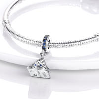 Encanto De Colgante De Árbol De Familia Platinado En Plata Para Pulsera De Bangle Y Collar DIY Regalo Con Doble Vuelo Aéreo - details 133