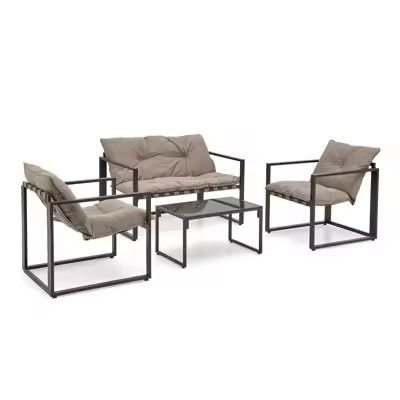 Conjunto de muebles de exterior Houston 1459, Muebles ES, Metal, Tapiz - 1