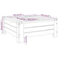 vidaXL Cubierta para base de sombrilla madera maciza de pino gris - details 6