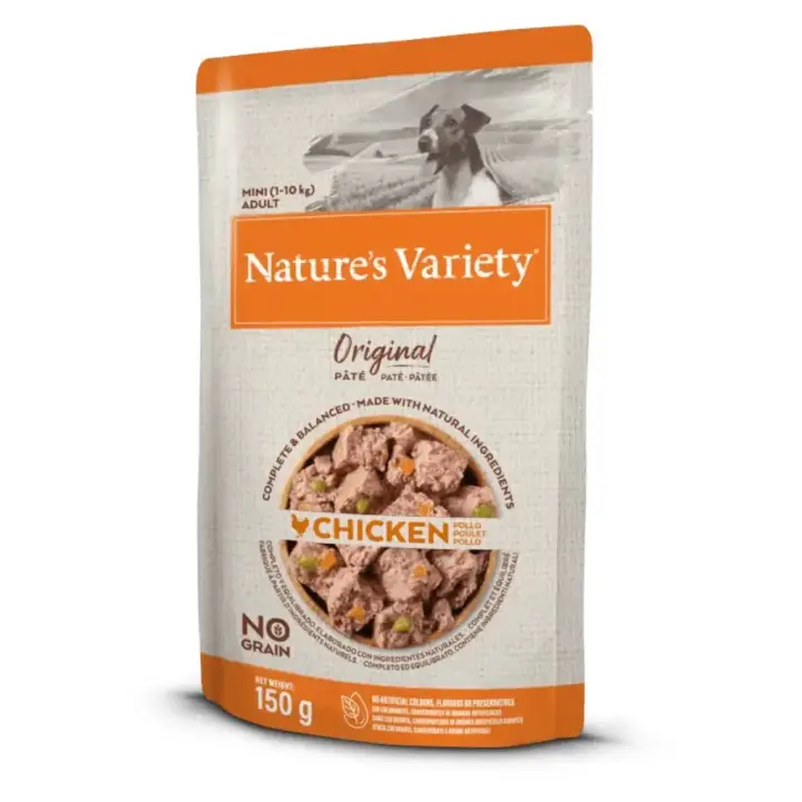 Natures Variety Mini Original 150gr, Comida húmeda para Perros con Pollo en formato paté - 1