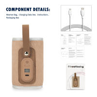 Bolsa Calentadora De Botella Para Bebé USB Powered Portátil Para Viaje Con Termostato Aislada Para Calentar Leche Para Coche - details 11
