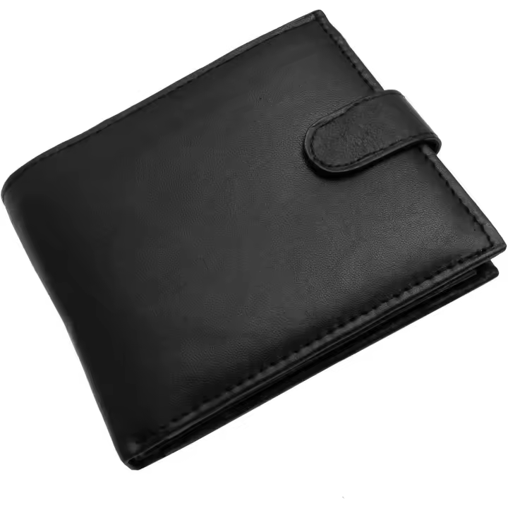 Cartera triple de cuero con ranuraspara tarjetas, para hombre (Reino Unido) (Negro Carbón) - 1