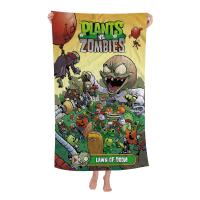 Toalla De Playa Para Niños Plant-Vs -Zombie Dibujos Animados Verano Absorbente Microfibra Grande Para Baño Piscina Viajes - details 5