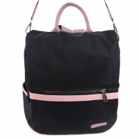 Mochila Oxford Casual 2024 Para Mujer Negra Impermeable De Nylon Para Estudiantes Adolescentes Niñas Bolsa De Viaje De Moda Con Manija Suave Sistema De Almacenamiento Arcuado - details 7