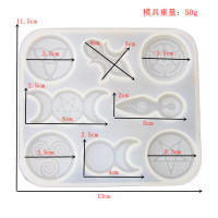 Molde De Silicona Para Pendentivo Totem De Diosa DIY Estrellas Sol Luna Cristal Epoxy Resina Duradero 11.5cm Por Silike Lufei - details 10