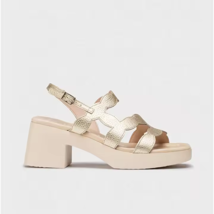 Calzado Sandalias marca Wonders modelo D-1020-Pt para mujer en color metal - 1