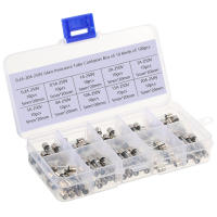 Juego De 100 Piezas De Fusibles De Vidrio Para Coche 5x20mm Fusible Rápido En Tubo De Vidrio 0.2A-20A Kit De Repuesto Para Automóvil - details 0