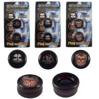 CAELLUMA - Alzadores de Joystick 10mm para PS4 y PS5 con Diseño de Calavera - Aumenta tu Precisión y Comodidad - details 0