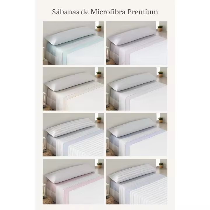 Mercatienda.es - Juego de Sábanas de Verano Microfibra 3 Piezas - Extra Suaves - ( Articulo Rotativo) - Lote 4 - 1