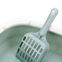 Juego De Inodoro Para Mascotas Perro Gato Plástico Entrenamiento Caja De Arena Con Palita Anti-Salpicaduras Aseo Toilette Para Mascotas - details 4